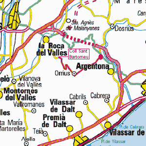 Mapa situación Coll Sant Bartomeu