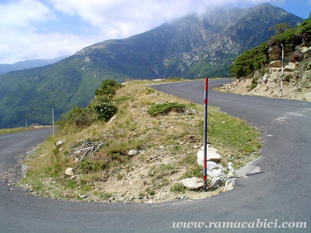 Una de las curvas de herradura